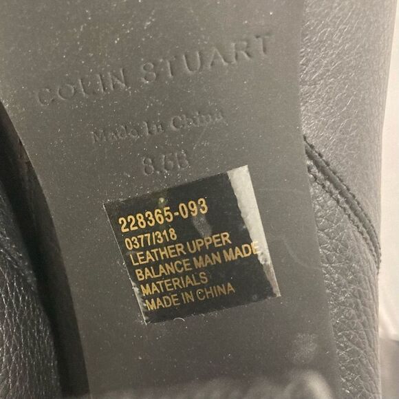 COLLIN STUART Women’s Pull On Leather Knee High Boots Size 8.5 B - Picture 6 of 8